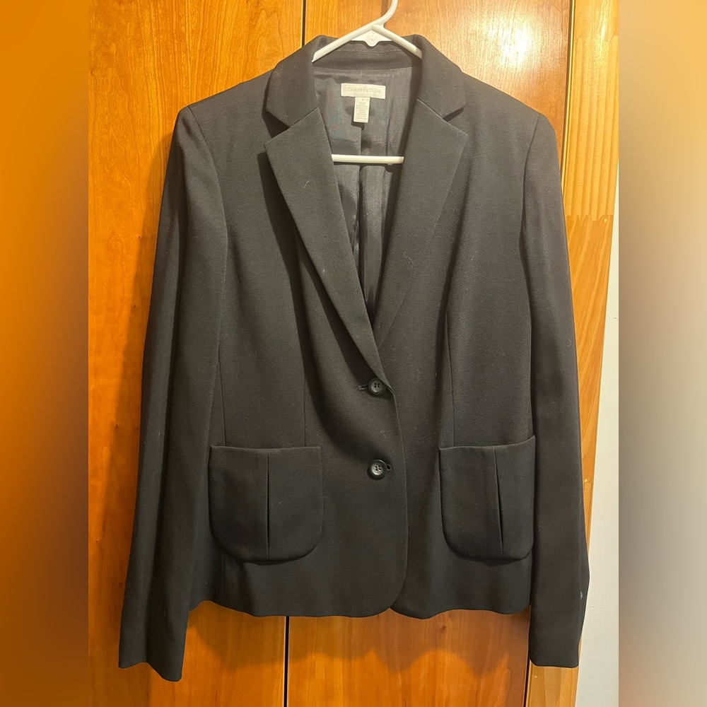 Charter club black suit jacket
